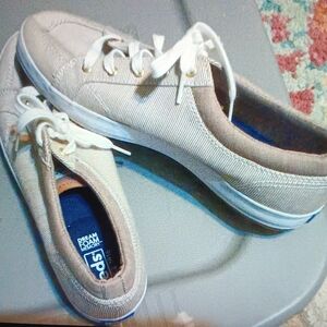 Keds Tan and White Sneakers